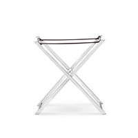 Tray On Stand in Black Leather