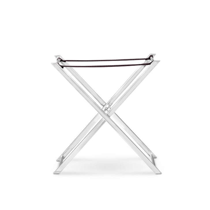 Tray On Stand in Black Leather