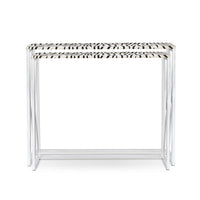 Console Table in Hair-on Leather