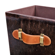 Load image into Gallery viewer, Oslo Genuine Hair-on Leather 10 L Bin
