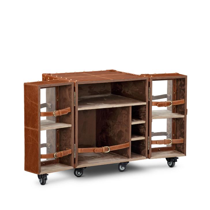 Heritage Mini Trunk Bar- Tan