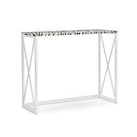 Console Table in Hair-on Leather