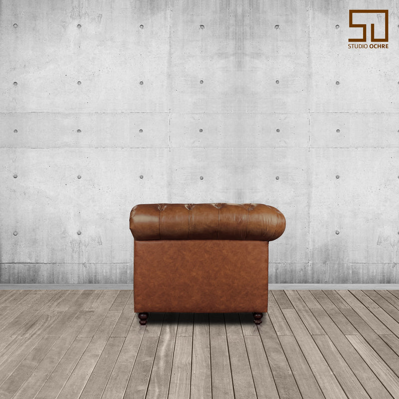 Gentleman's Club Three Seater Chesterfield Sofa