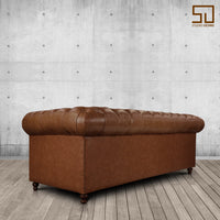 Gentleman's Club Three Seater Chesterfield Sofa
