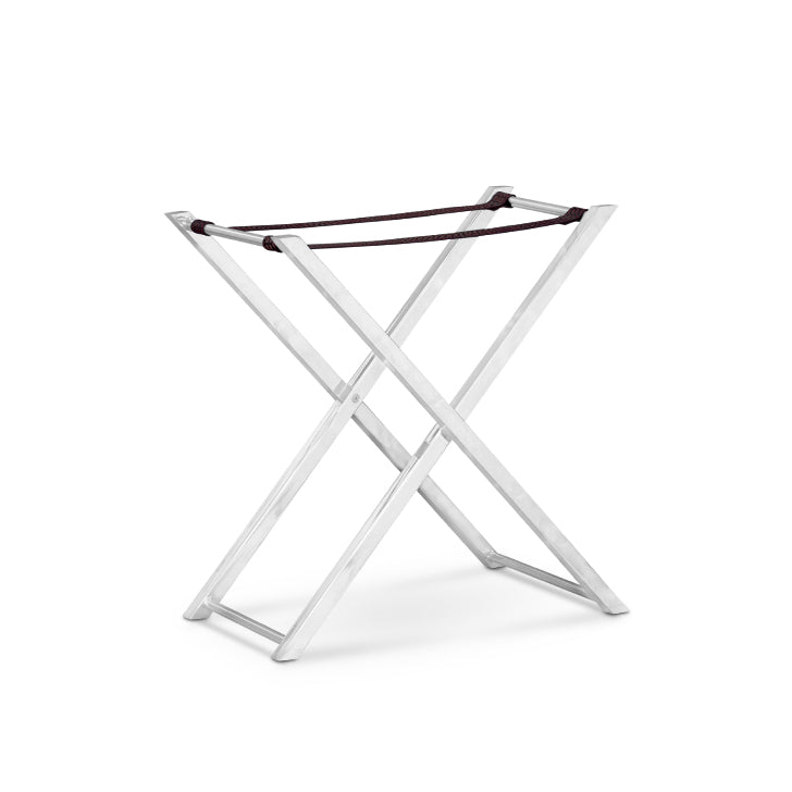 Tray On Stand in Black Leather