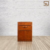Directors Desk in Vintage Tan Leather