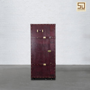 Single Door Trunk Bar - Burgundy