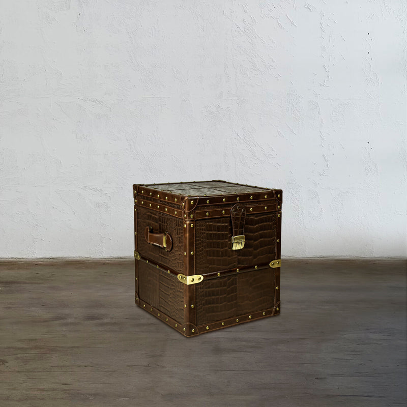 Heritage Mini Streamer Trunk - Brown