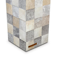 Trafalgar Umbrella Bin in Genuine Hair-on Leather 20 L - Natural Beige