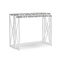 Console Table in Hair-on Leather