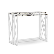 Load image into Gallery viewer, Console Table in Hair-on Leather
