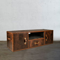Streamer Trunk Plasma TV Console - Vintage Brown
