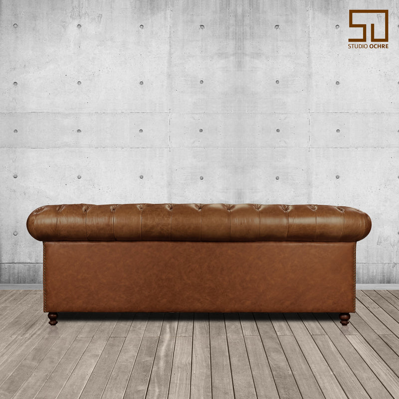 Gentleman's Club Three Seater Chesterfield Sofa