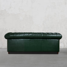 Load image into Gallery viewer, Gentleman&#39;s Club Three Seater Chesterfield Sofa
