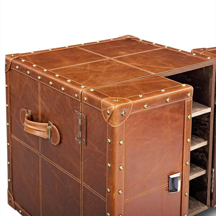 Heritage Mini Trunk Bar- Tan