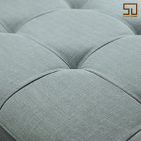Nordic Bench in Grey Fabric