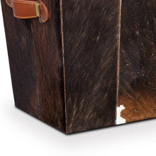 Load image into Gallery viewer, Minsk Genuine Hair-on Leather 10 L Bin

