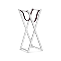 Tray On Stand in Black Leather