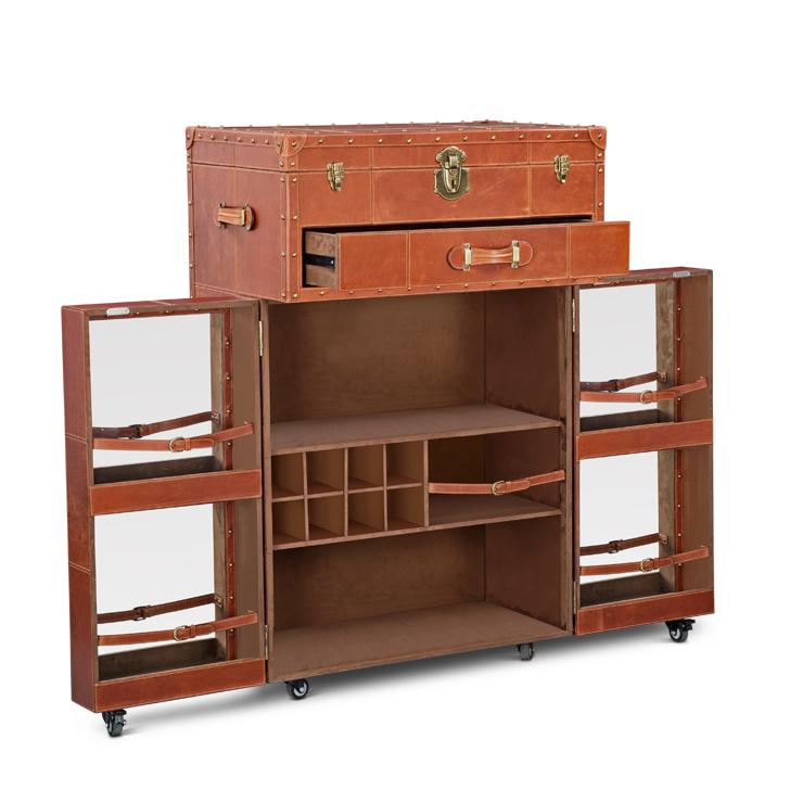 Heritage Bar Cart - Vintage Tan