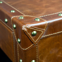 Directors Desk in Vintage Tan Leather
