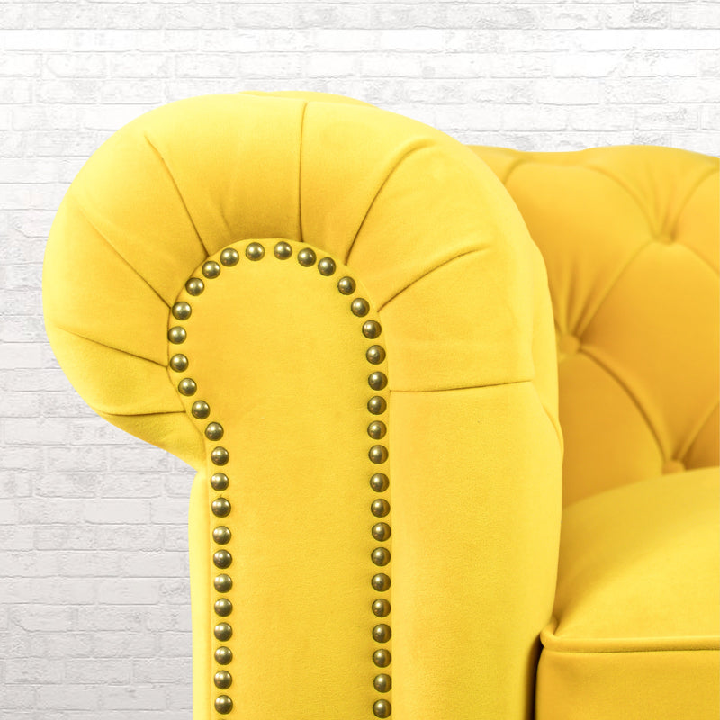 Gentleman's Club Two Seater Chesterfield Sofa