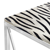 Console Table in Hair-on Leather