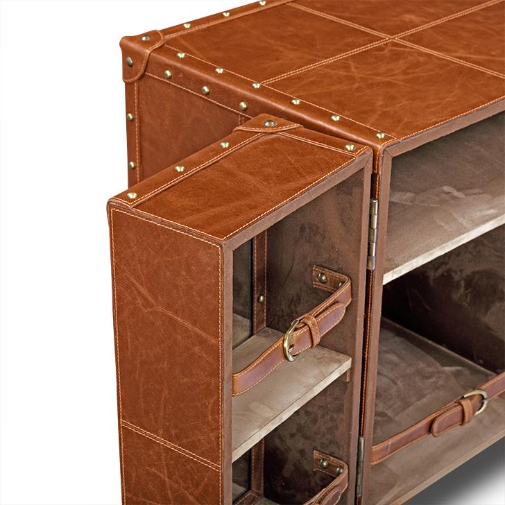 Heritage Mini Trunk Bar- Tan