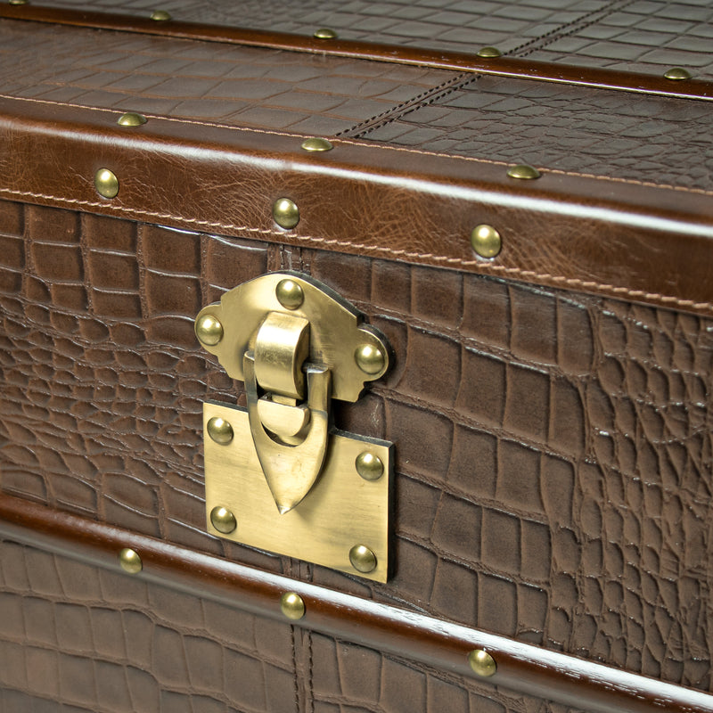 Streamer Trunk Coffee Table - Vintage Brown