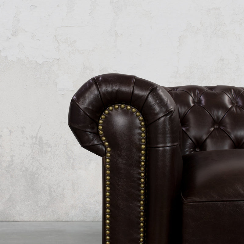 Gentleman's Club Three Seater Chesterfield Sofa