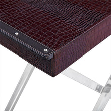 Load image into Gallery viewer, Tray On Stand in Black Leather
