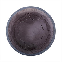 Stilettos Pouf with Vintage Tan Leather Top