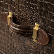 Load image into Gallery viewer, Mini Trunk Coffee Table in Espresso Brown Leather
