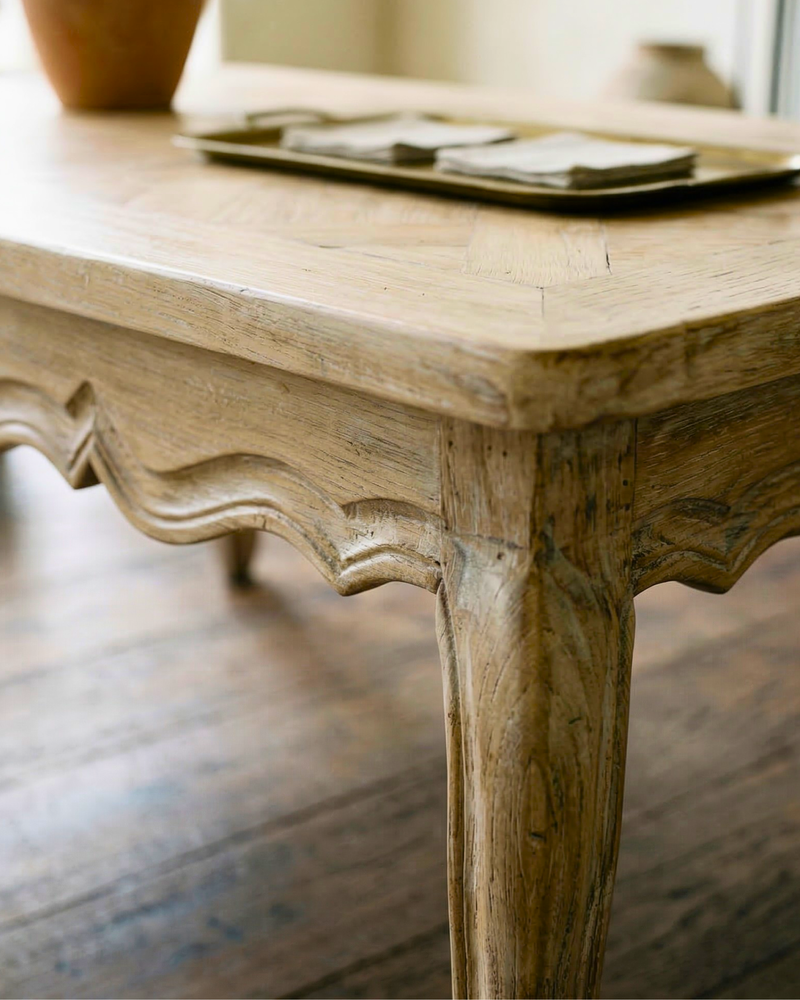 French Distressed Country Style Coffee Table