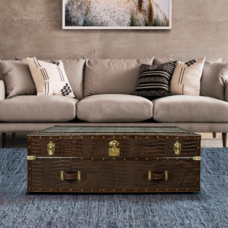 Streamer Trunk Coffee Table - Vintage Brown