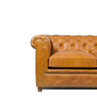 Gentleman's Club Two Seater Chesterfield Sofa
