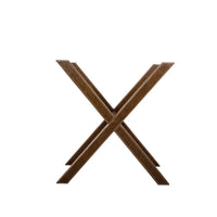 Tray On Stand in Brown Leather