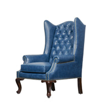 Heritage Wing Chair in Blue