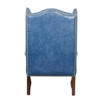 Heritage Wing Chair in Blue