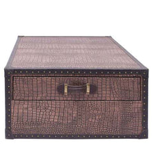 Load image into Gallery viewer, Vintage Streamer Trunk Coffee Table
