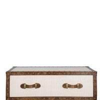 Vintage Trunk Chest of Drawers - Cream