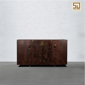 Manhattan Potable Bar Console - Espresso Brown