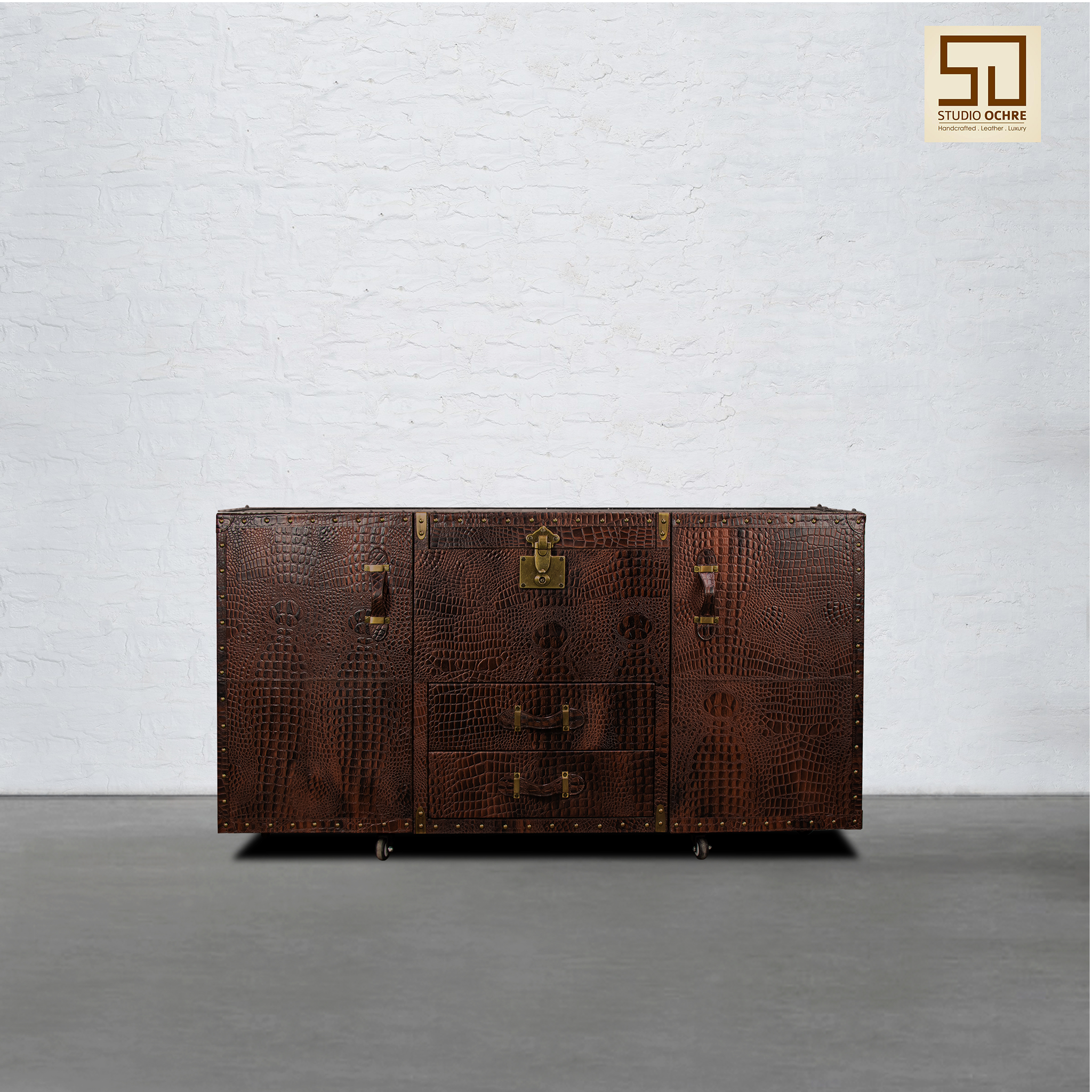 Manhattan Potable Bar Console - Espresso Brown