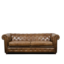 Load image into Gallery viewer, Gentleman’s Club Three Seater Chesterfield Sofa
