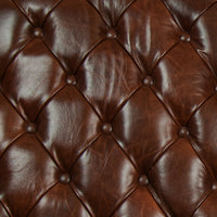 Heritage Wing Chair in Vintage Brown