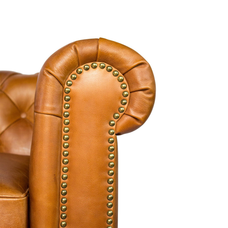 Gentleman's Club Three Seater Chesterfield Sofa