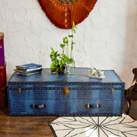 Vintage Streamer Trunk Coffee Table