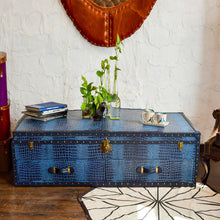 Load image into Gallery viewer, Vintage Streamer Trunk Coffee Table
