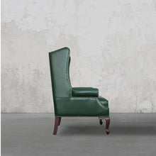 Load image into Gallery viewer, Heritage Wing Chair- Bottle Green
