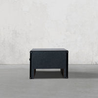 Black & White Hair-on Bed Side Table