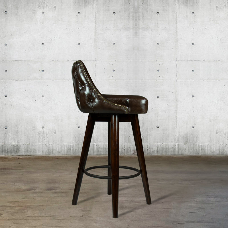 Manhattan Bar Stool with Curved Back